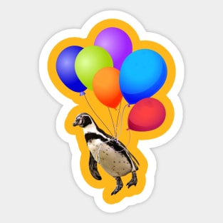 Up, Up, and Away! Penguins can fly Sticker